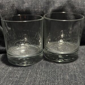 Jack Daniels Transparent Rocks Glass Pair